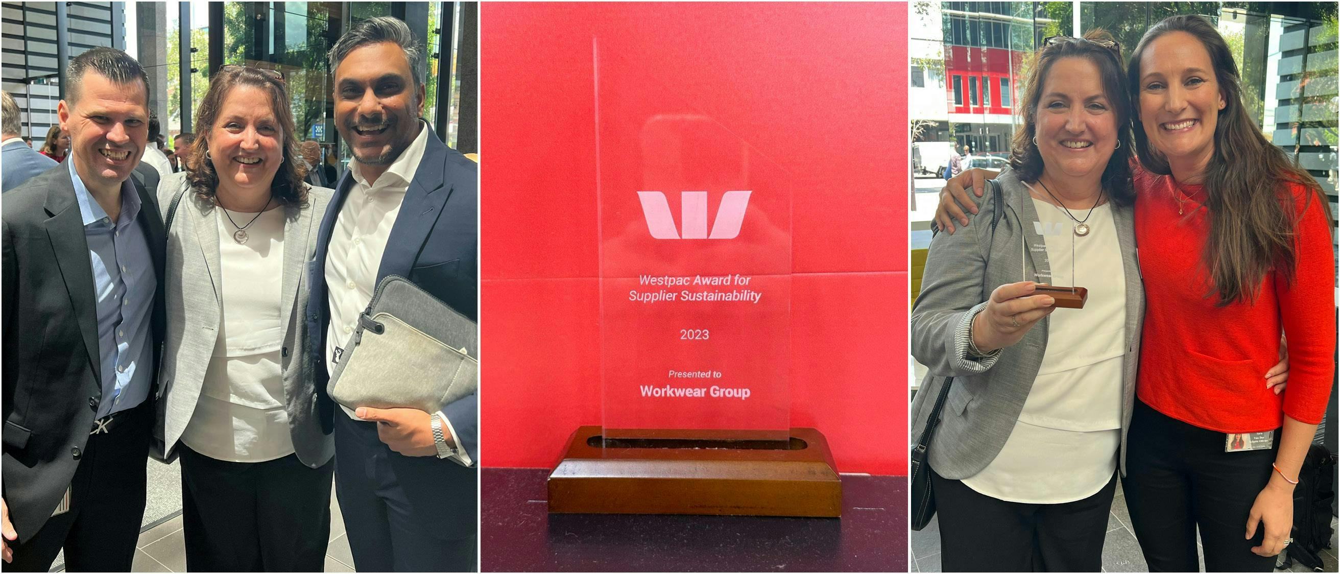 Westpac Award for Supplier Sustainability, awarded to Workwear Group
